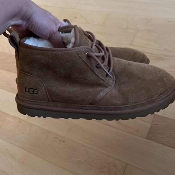 Mens Uggs ankle booties like new young adult wore like 5 times and outgrew. - Picture 3 of 8